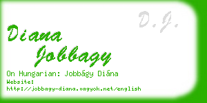 diana jobbagy business card