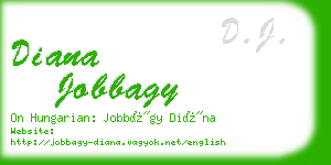 diana jobbagy business card